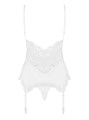 Bielizna-810-COR-2 gorset i stringi biały  S/M
