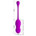 PRETTY LOVE - Callie, 12 vibration functions Memory function 12 thrusting settings