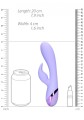 Smooth Silicone Rabbit Vibrator - Digital Lavender