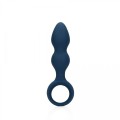 Teardrop Shaped Anal Plug - Large - Baltic Blue