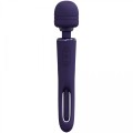 VIVE - Kiku - Rechargeable Double Ended Wand with Innovative G-Spot Flapping Stimulator - Purple
