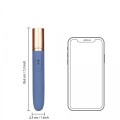 Travel Vibrator with Lube Compartment and Pump