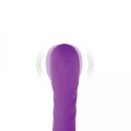 Purple clitoral and G-spot vibrator