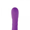 Purple clitoral and G-spot vibrator