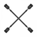 Bedroom Fantasies - Hog Tie Cross Bar With Cuffs Black