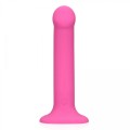 Non-Phallic Vibrating Dildo - Medium - Powerful Pink