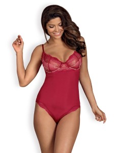 Bielizna-Rosalyne body czerwone  S/M
