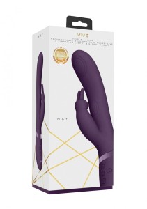 May - Pulse-Wave & C-spot & G-Spot Rabbit - Purple