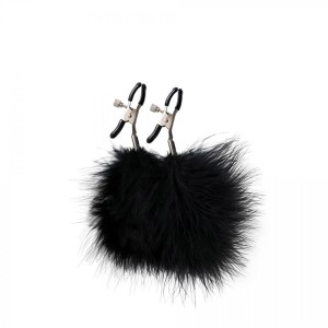 Feather nipple clamps with adjustable pressure, and soft comfortable pads