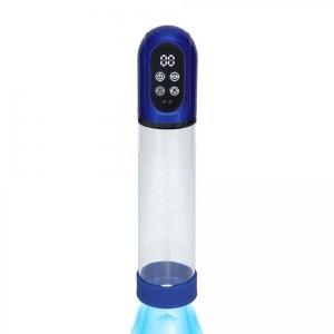 Engage - Automatic Waterproof Penis Pump and Masturbator - Metallic Blue