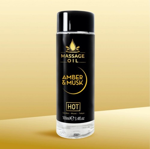 HOT Massage Oil amber &amp; musk 100 ml