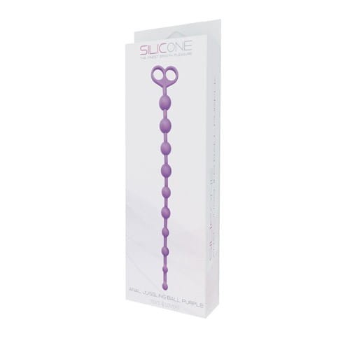 Plug/kulki-FALLO ANALE ANAL JUGGLING BALL SILICONE PURPLE