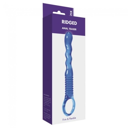 Plug/kulki- Me You Us Ridged Anal Teaser Blue