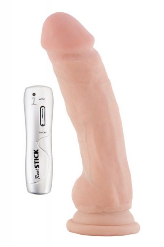 RealStick Elite, Vibrator on a suction cup, body, 7 vibration modes, 17 cm