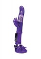 A-TOYS, Vibrator with clitoral stimulator, TPR, purple, 22,5 cm