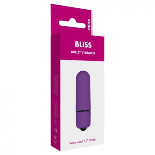 Wibrator- Me You Us Bliss 7 Mode Mini Bullet Vibrator Purple