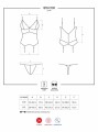 Bielizna-810-COR-2 gorset i stringi biały  S/M