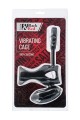Black &amp; Red, Penis ring with vibration, clitoral stimulation, silicone, black 14.5 cm