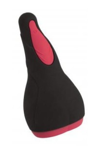 EROTIST Eruption; Rechargeable masturbator, Silicone, Black, 18.5 cm.