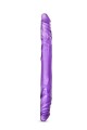 B YOURS 14INCH DOUBLE DILDO PURPLE