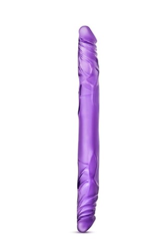 B YOURS 14INCH DOUBLE DILDO PURPLE
