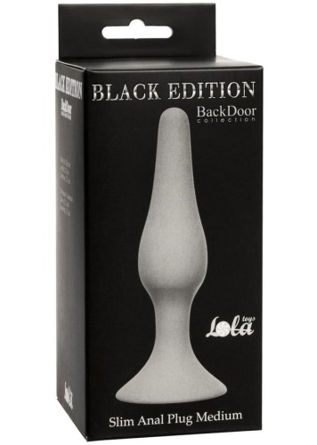 Plug-Slim Anal Plug Medium Grey