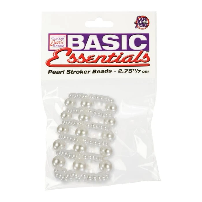 Pearl Stroker Beads Large Transparent