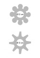 Power Stretchy Rings 2pcs Grey