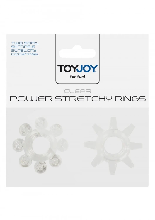 Power Stretchy Rings 2pcs Transparent