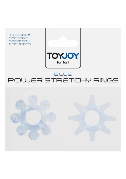 Power Stretchy Rings 2pcs Blue