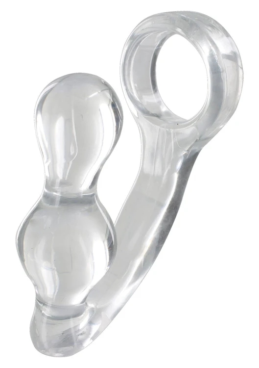 Power Plug &amp; Penisring Transparent