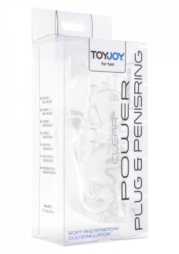 Power Plug &amp; Penisring Transparent