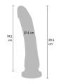 Dong 8 inch Vibrating Light skin tone