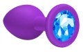Plug-Anal Plug Emotions Cutie Medium Purple Blue crystal