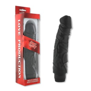 Pleasures Vibrator 22 cm Black