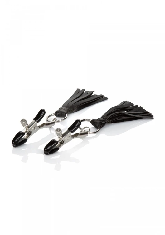 Playful Tassels Nipple Clamps Black