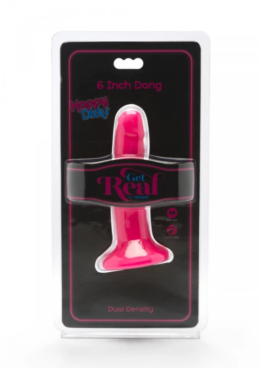 Happy Dicks Dong 6 inch Pink