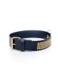 Fetish B - Series Collar with crystals 3 cm gold