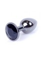 Plug-Jewellery Dark Silver PLUG- Black