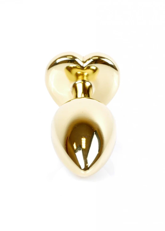 Plug-Jewellery Gold  Heart PLUG- Red