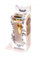 Plug-Jewellery Gold  Heart PLUG- Green