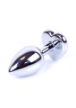 Plug-Jewellery Silver  Heart PLUG- Light Blue