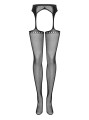 Bielizna-Garter stockings S314 czarny  S/M/L