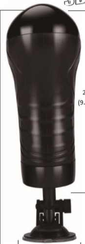 Bull power black  wallmounted vibrating masturbator