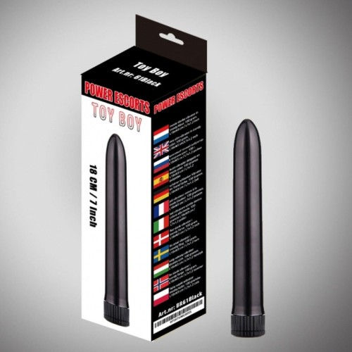 Toy boy  black 18 cm basic vibrating
