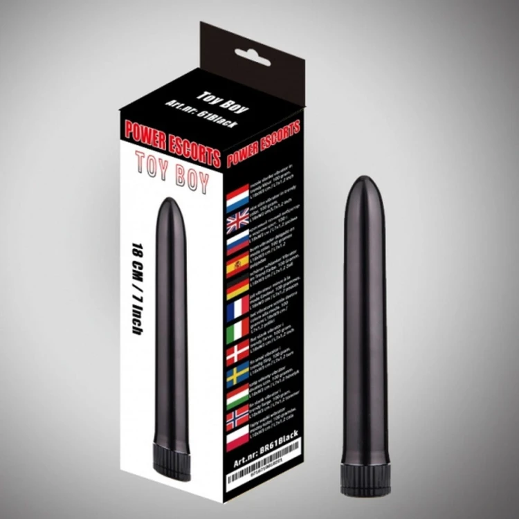 Toy boy  black 18 cm basic vibrating