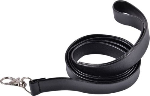 Kinky collar black  collar with leash  adjustable