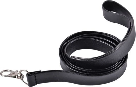 Kinky collar black  collar with leash  adjustable