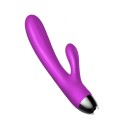 Wibrator-Silicone Vibrator and Pulsator Purple USB 7+7 Function / Heating