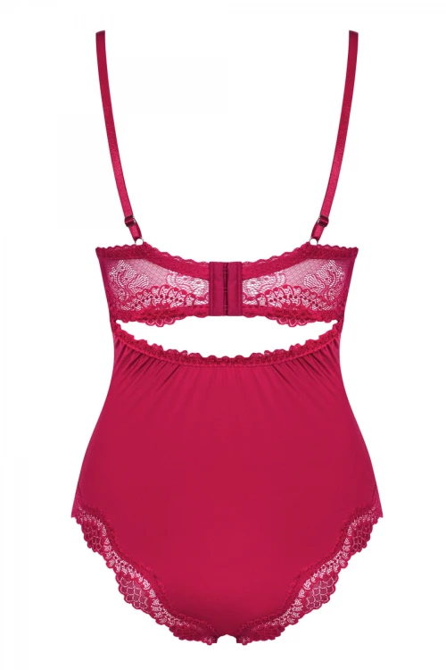 Bielizna-Rosalyne body czerwone  S/M